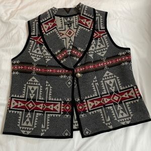 Pendleton wool vest.